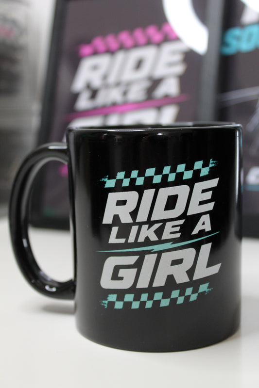 Ride Like a Girl (Teal) - Mug