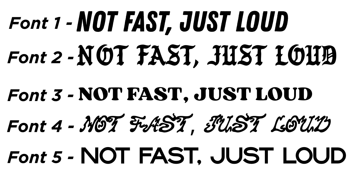 Not Fast, Just Loud - Visor Decal