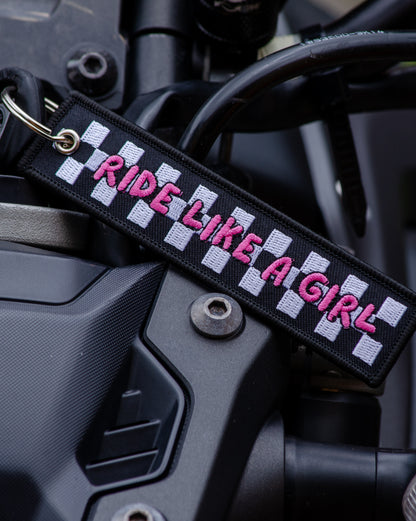 Ride Like a Girl - Keyring
