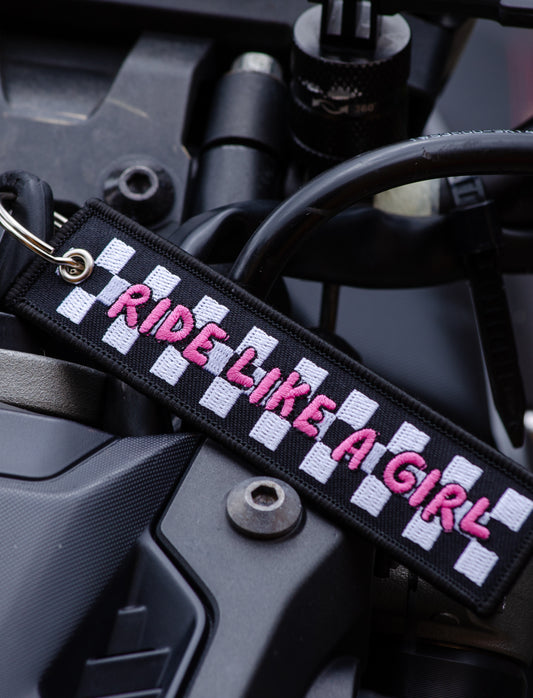Ride Like a Girl - Keyring