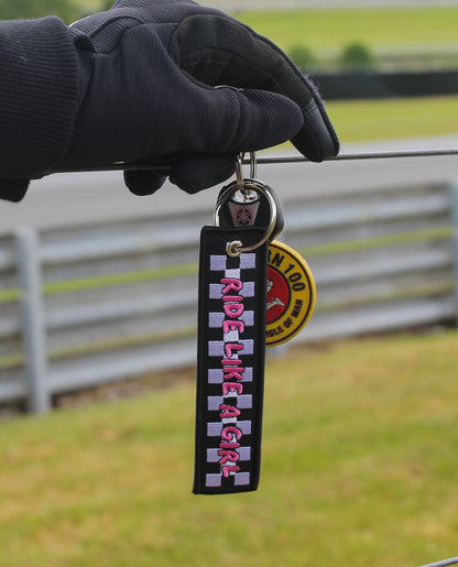 Ride Like a Girl - Keyring