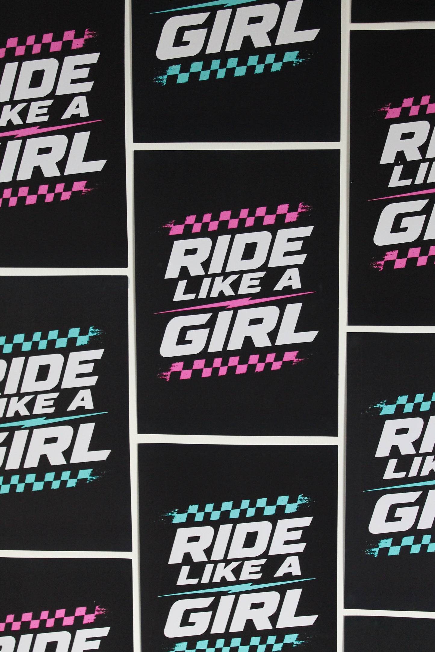 Ride Like a Girl - (Pink) Print