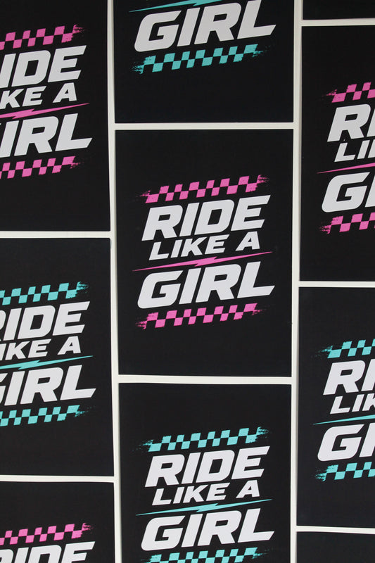 Ride Like a Girl - (Pink) Print