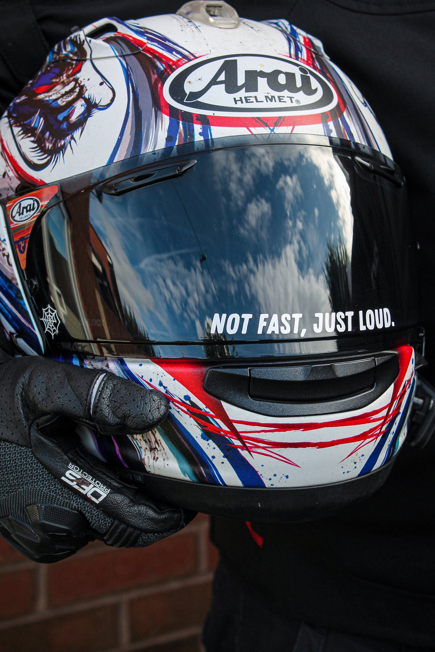 Not Fast, Just Loud - Visor Decal