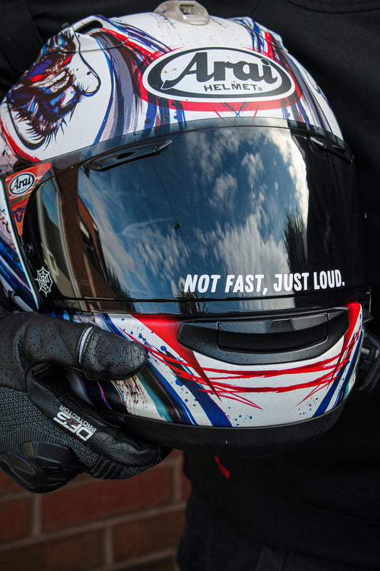 Not Fast, Just Loud - Visor Decal