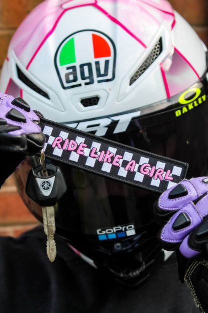 Ride Like a Girl - Keyring