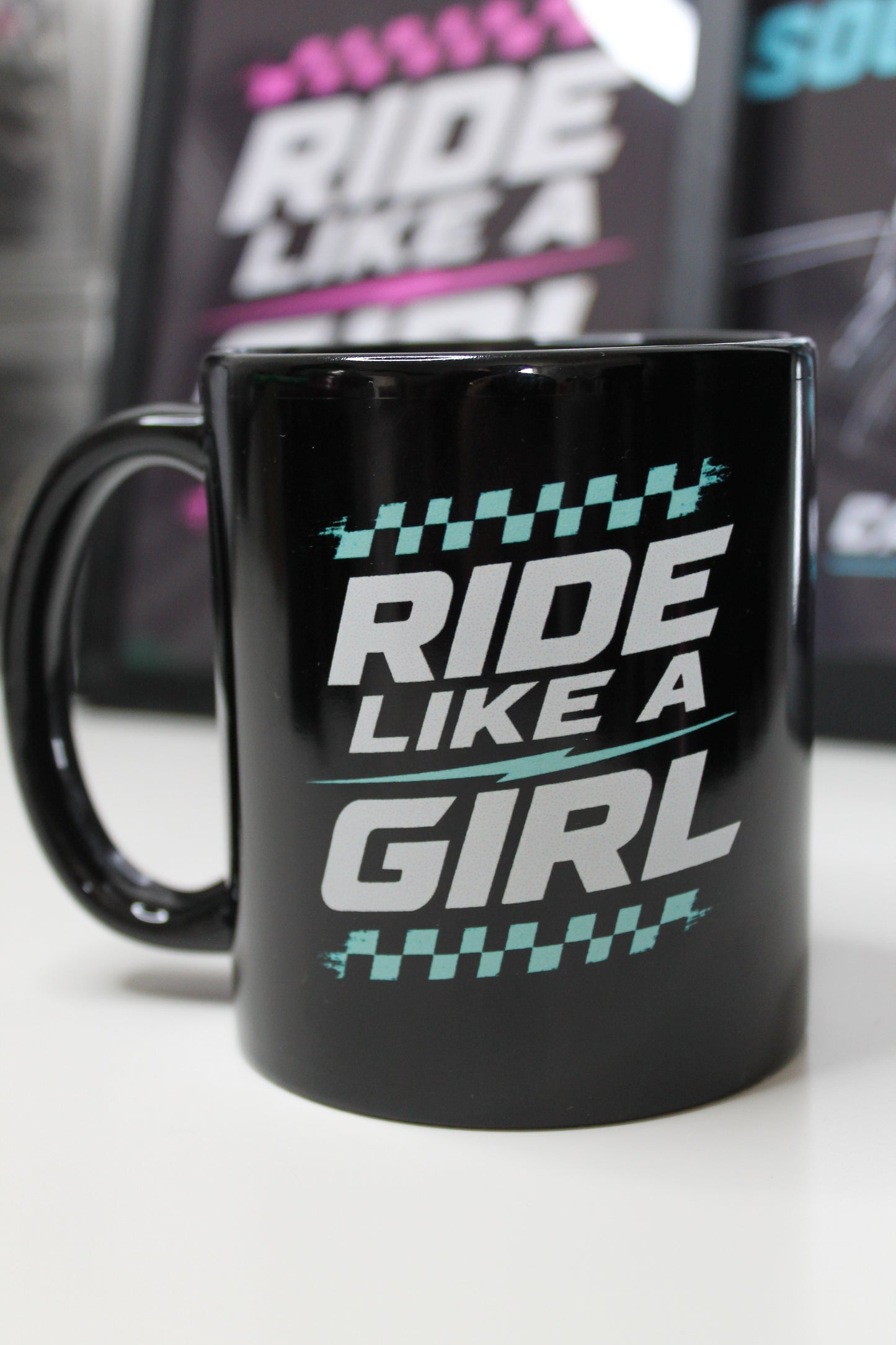 Ride Like a Girl (Teal) - Mug