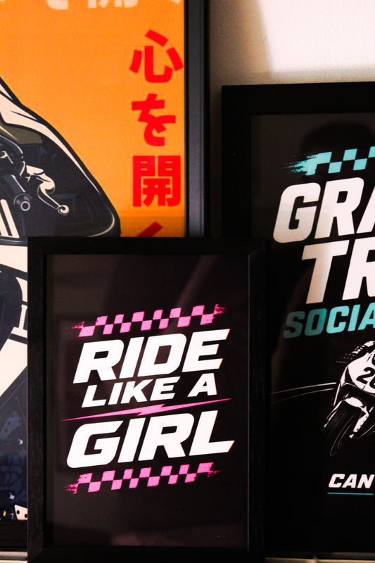 Ride Like a Girl - (Pink) Print