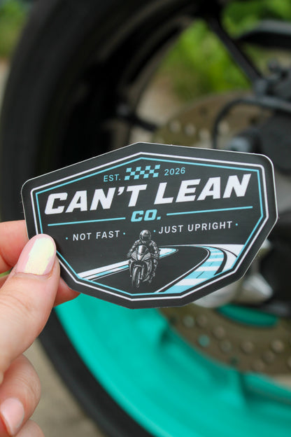Can't Lean Co. - Logo Waterproof Sticker