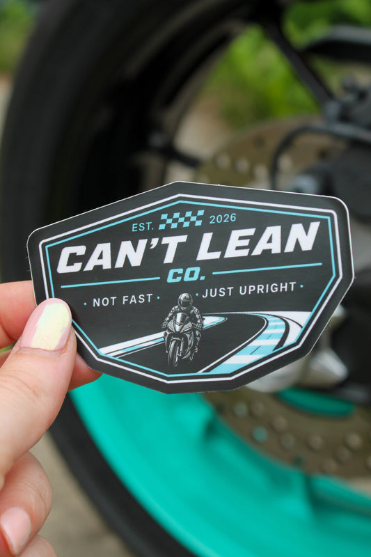 Can't Lean Co. - Logo Waterproof Sticker