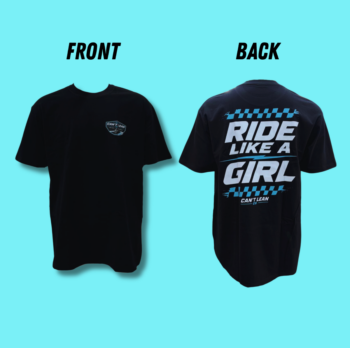 Ride Like a Girl (Teal) - T-Shirt